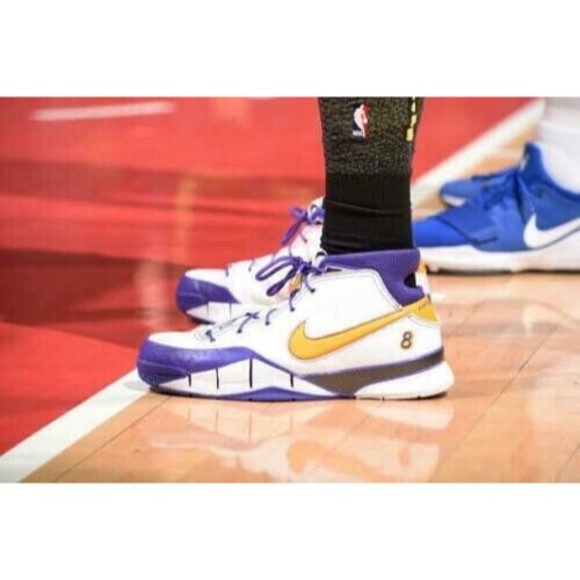 Nike KOBE Lakers BLACK MAMBA CITY EDITION Elite Crew Socks Size US 8-12 - Picture 7 of 16